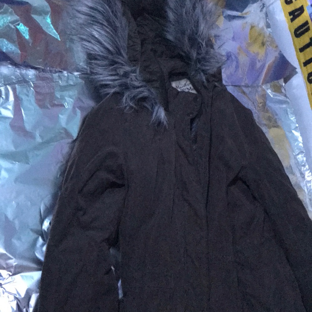 Green winter coat